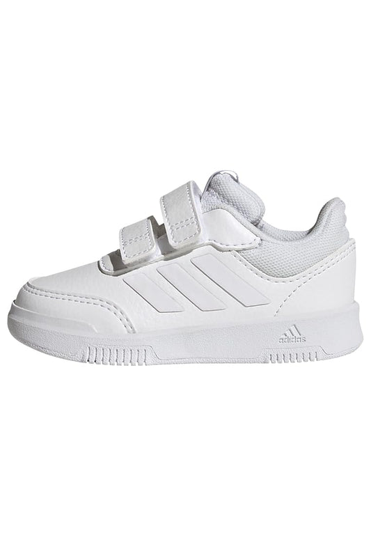 Unisex Kinder Laufschuhe mit Klettverschluss, Weiß/Grau, Größe 24 EU